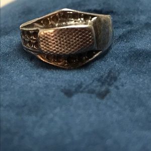 Sterling silver ring size 7 artisan handmade